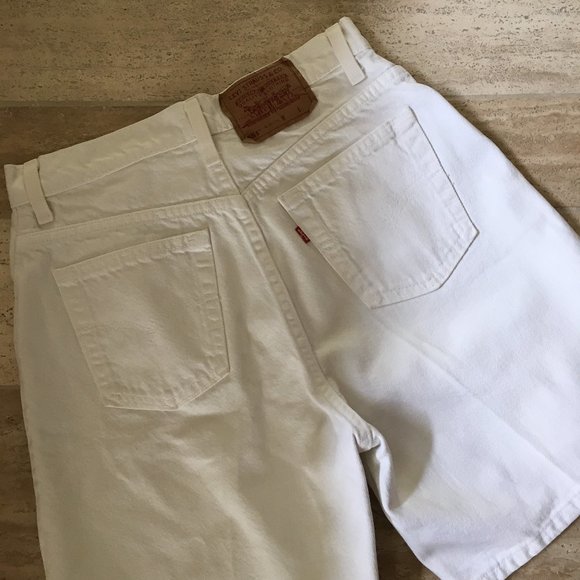 Levi's Pants - Vintage 1993 551 Levi's High Waisted White Shorts